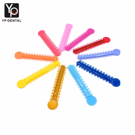 Consommables dentaires orthodontie joints toriques élastiques attaches de Ligature élastiques orthodontiques pour Beacket